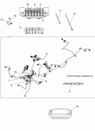 ELECTRICAL HARNESS - A16SEB57C1 / C2 / SEC57C1 / C2 / CL / SBB57C1 (49ATVHARNESS15QUAD)