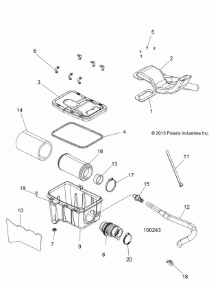 ENGINE AIR INTAKE SYSTEM - A16SET57C1 / C7 / SES57C1 / C2 / SBT57C1