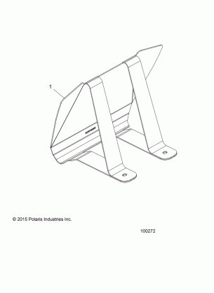 BODY HEADLIGHT POD COVER BRACKET - A16SBT57C1