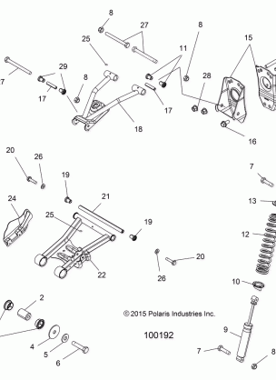 SUSPENSION REAR - A16SET57C1 / C7 / SES57C1 / C2 / SBT57C1