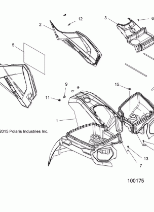 BODY FRONT CAB and SIDE PANELS - A16SHD57A9 / AR / E57AS / AM (100175)