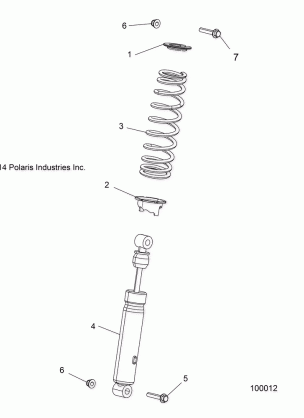 SUSPENSION FRONT SHOCK - A16SHD57A9 / AR / E57AS / AM / AR (100012)