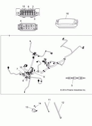 ELECTRICAL MAIN WIRE HARNESS - A16SHE57NM (49ATVHARNESS15SPMD)