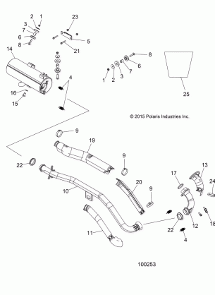 ENGINE EXHAUST - A16SHE57NM