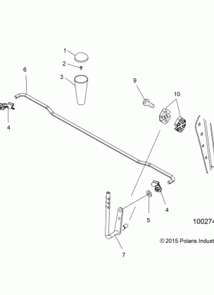 DRIVE TRAIN GEAR SELECTOR - A16SHE57NM (100274)