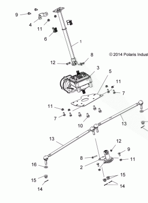 STEERING EPS - A16SHE57NM (49ATVSTEERING15570SP)