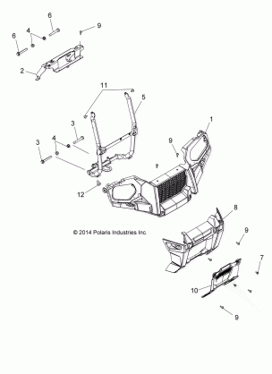 BODY FRONT BUMPER and MOUNTING - A16SHE57NM (49ATVBUMPER15570SP)