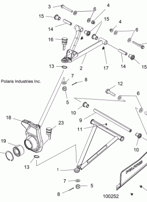 SUSPENSION FRONT - A16SHE57NM (100252)