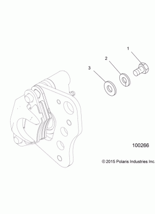 BRAKES FRONT CALIPER MOUNTING - A16SHS57CM (100266)