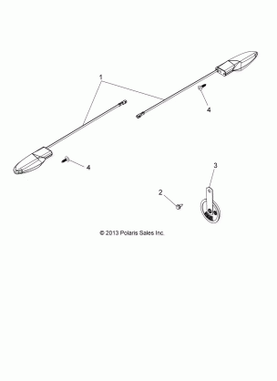 ELECTRICAL TURN SIGNALS and HORN - A16SUH57N6 (49ATVTURNSIG14570UTE)