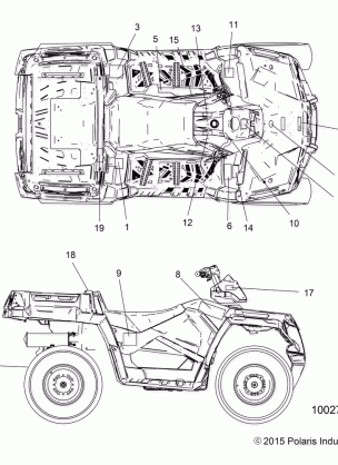 BODY DECALS - A16SUS57C1 (100278)