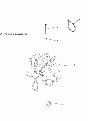 DRIVE TRAIN FRONT GEARCASE MOUNTING - A16SUS57C1 (49ATVGEARCASEMTG15UTE)