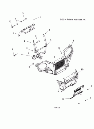 BODY FRONT BUMPER and MOUNTING - A16SUS57C1 (100005)