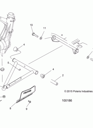 SUSPENSION A-ARM and STRUT MOUNTING - A16SUS57C1  (100186)