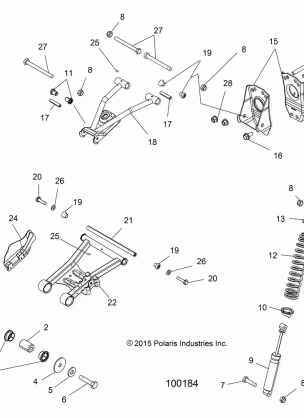 SUSPENSION REAR - A16SUS57C1 (100184)