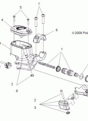 BRAKES FRONT BRAKE LEVER and MASTER CYLINDER - A16SVA85A2 (49ATVMCLH09SPXP550)