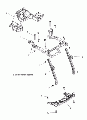 BODY FRONT RACK SUPPORT - A16SVE95AA / AM