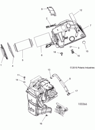 ENGINE AIR INTAKE - A16SVE95NM