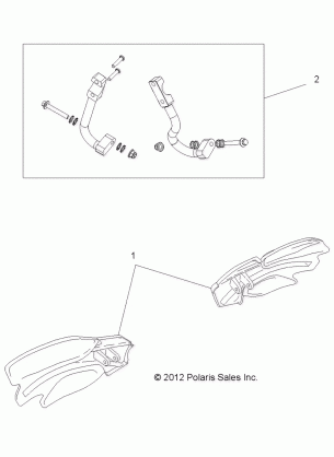 BODY HANDGUARDS - A16SVE95NM / AN2 (49ATVGUARD13850SCRAM)