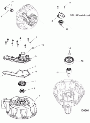 ENGINE COOLING SYSTEM and WATER PUMP - A16SVE95NM / AN2 (100364)