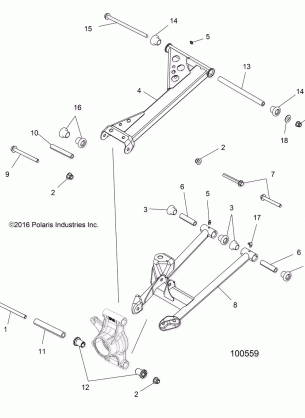 SUSPENSION REAR - A16SVE95NM / AN2 (100559)