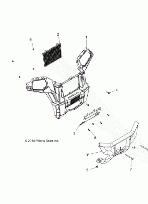 BODY FRONT BUMPER - A16SVE95NM / AN2 (49ATVBUMPER15SCRM1)