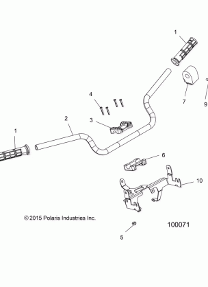 STEERING HANDLEBAR and CONTROLS - A16SXE85AS / AM / AB / A85A1 / A2 / A9 (100071)