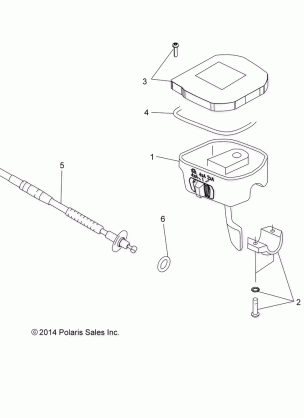 STEERING CONTROLS THROTTLE ASM. and CABLE - A16SXE95AG / AR / D95A9