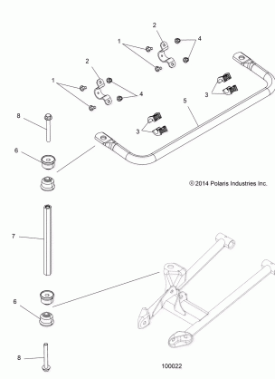 SUSPENSION STABILIZER BAR - A16SXE95AG / AR / D95A9