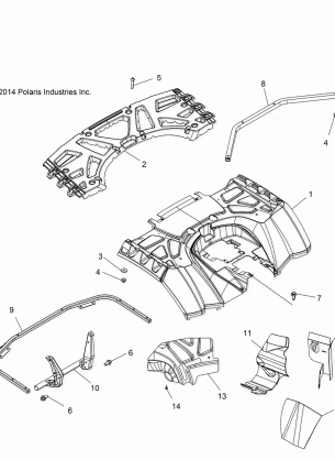 BODY REAR CAB and REAR RACK - A16SXE95NK / A95N2 (49ATVCABRR15F1EU)