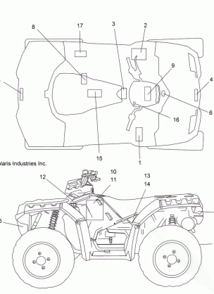 BODY DECALS - A16SXE95NK / A95N2 (100355)