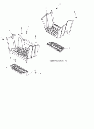 BODY FOOTWELLS - A16SXE95NK / A95N2 (49ATVFOOTWELL09SPXP550)