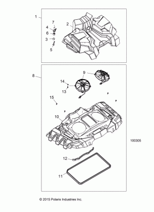 ENGINE COOLING SYSTEM FANS AND SHROUDS - A16SXN85A3