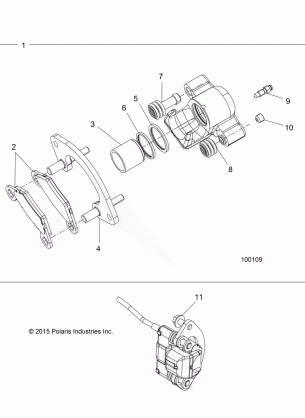 BRAKES REAR CALIPER - A16SXN85A3