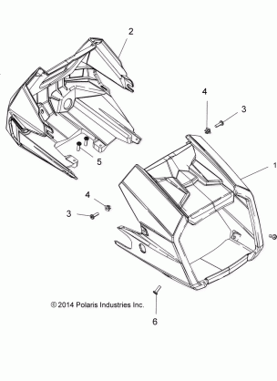 BODY HEADLIGHT POD - A16SXS95CK / CG / T95C2