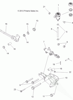 BRAKES BRAKE PEDAL and MASTER CYLINDER - A16SXS95CK / CG / T95C2