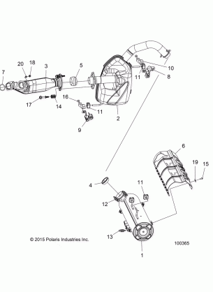 ENGINE EXHAUST - A16SYS95CK (100365)