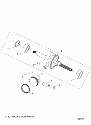 ENGINE CRANKSHAFT and PISTON - A16YAF09AA (A00034)