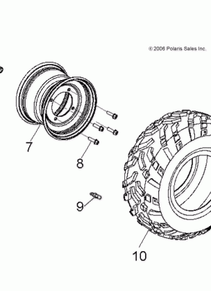 WHEELS FRONT - A16YAF09AA (49ATVWHEELFRT07SPRT90)