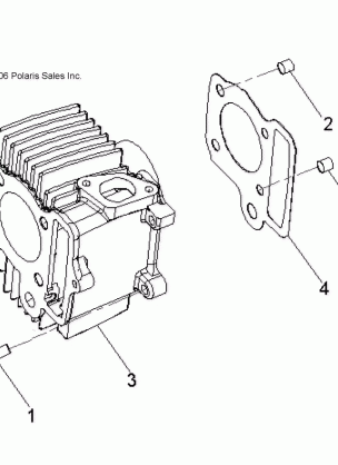 ENGINE CYLINDER - A16YAF11AA (49ATVCYLINDER07OTLW90)