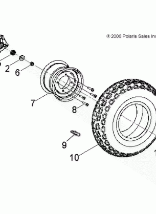 WHEELS FRONT - A16YAK09AF (49ATVWHEELFRT07OTLW90)