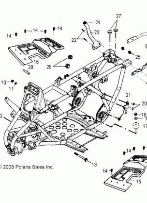 CHASSIS FRAME - A16YAP20AF (49ATVFRAME10PHX)