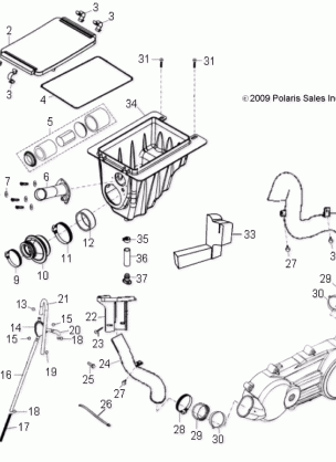 ENGINE AIR INTAKE SYSTEM - A16YAP20AF (49ATVAIRBOX10PHX)