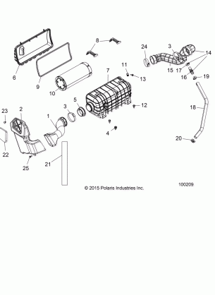 ENGINE AIR INTAKE SYSTEM - A16DAE87AL (100209)