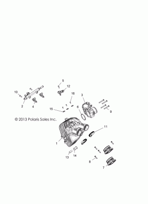 ENGINE INTAKE and THROTTLE BODY - A16DAE87AL (49RGRTHROTTLEBODY14900XP)