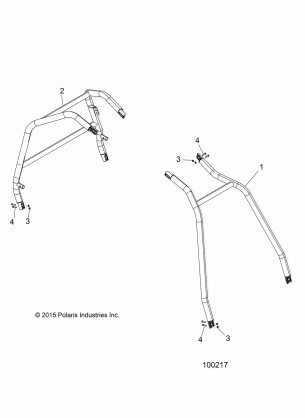CHASSIS CAB FRAME AND SIDE BARS - A16DAE87AL (100217)