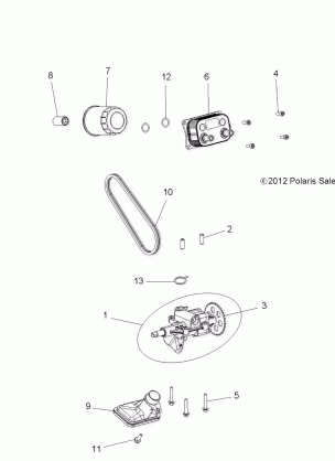 ENGINE OIL PUMP and OIL COOLER - A16DAE87AL (49RGROILPUMP13900XP)