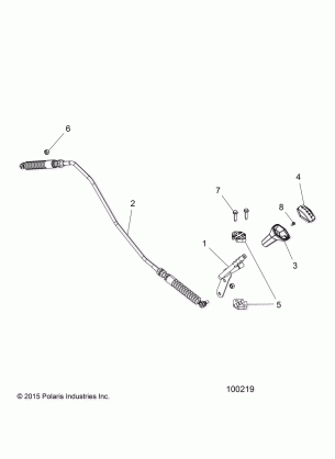 DRIVE TRAIN GEAR SELECTOR - A16DAE87AL (100219)