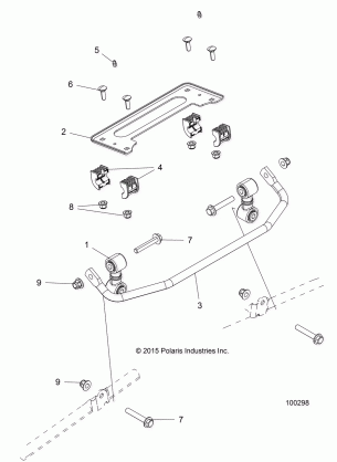 SUSPENSION STABILIZER BAR FRONT - A16DAE87AL (100298)