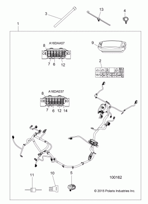 ELECTRICAL WIRE HARNESS - A16DAA57A5 / A7 / L2 / E57A9 / E57AM (100162)